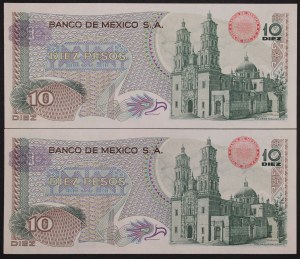 Mexico. 1975 10 Pesos 2 Pieces
