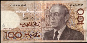 Morocco. 100 Dirhams 1987