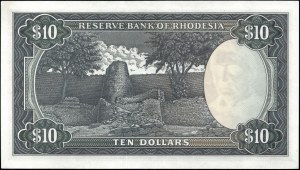 Rhodesie. 1975 10 dolarů