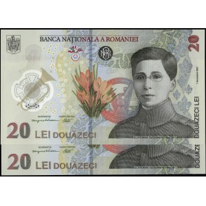 Romania. 2025 20 Lei 2 Pieces
