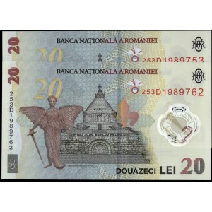 Romania. 2025 20 Lei 2 Pieces