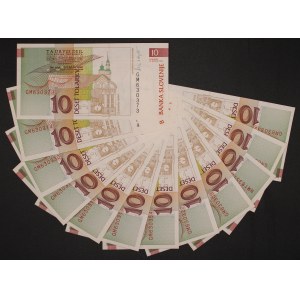 Slovenia. 1992 10 Tolarjev 12 Pieces
