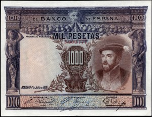 Spain. 1925 1000 Pesetas