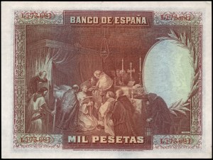 Spain. 1928 1000 Pesetas