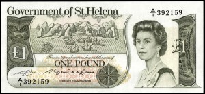 St Helena. 1981 1 Pound Small Type