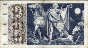 Switzerland. 1963 100 Franken Prefix 36Q