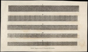 Great Britain. 1880s Charles Skipper & East Printers Banknote Border Samples