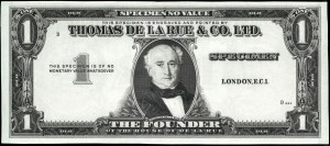 Great Britain. TDLR test note specimen