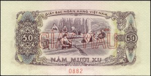 Vietnam. 50 Xu exemplářů