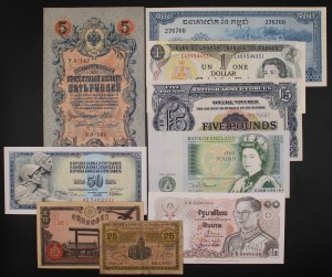World. 1918-1978 Lot of 9 Pieces