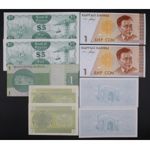World. 1982-1993 Lot of 9 Banknotes