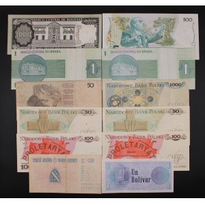 World. 1985-1994 Lot of 12 Pieces