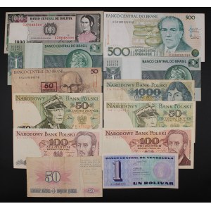 World. 1985-1994 Lot of 12 Pieces