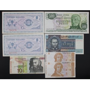 World. 1985-92 Lot of 7 Pieces