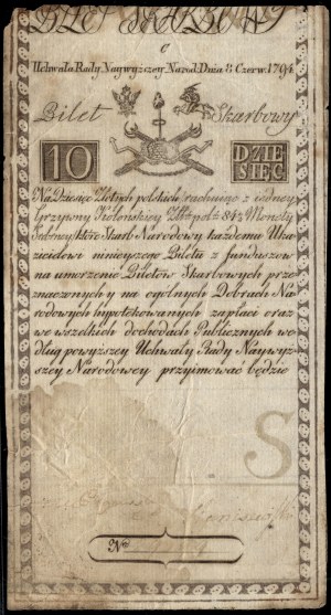 Poland. 1794 10 Zlotych Prefix C