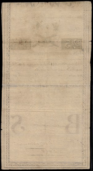 Poland. 1794 25 Zlotych Prefix B Pieter de Vries & Comp