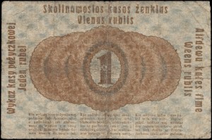 Poland. 1916 1 Rubel Dluzsza klauzula