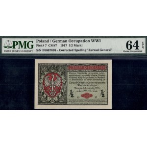 Poland. 1916 1/2 Marki General B