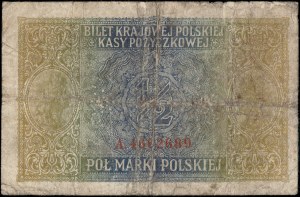 Poland. 1916 1/2 Marki Jeneral A