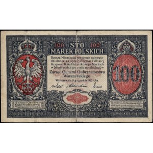Poland. 1916 100 Marek 7 cyfr General