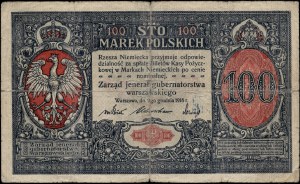 Poland. 1916 100 Marek Jeneral 7 cyfr rzadki