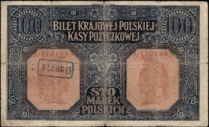 Poland. 1916 100 Marek Jeneral 7 cyfr rzadki