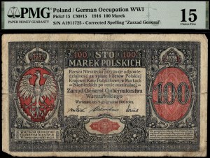 Poland. 1916 100 Marek Zarzad General
