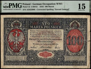 Poland. 1916 100 Marek Zarzad General