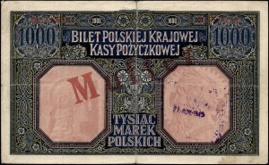 Poland. 1916 1000 Marek Nieorginalny nadruk MUSTER