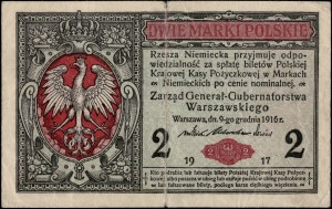 Poland. 1916 2 Marki Rzadki General A