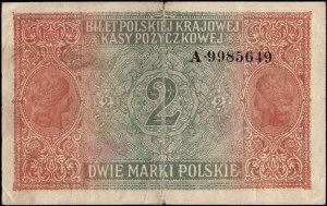 Poland. 1916 2 Marki Rzadki General A