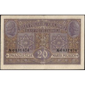 Poland. 1916 20 Marek biletow
