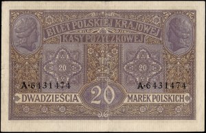 Poland. 1916 20 Marek biletow