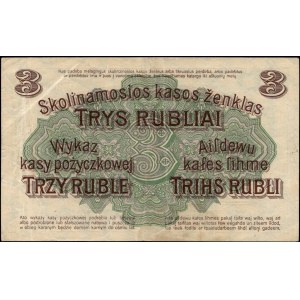 Poland. 1916 3 Ruble Prefix W