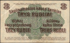 Poland. 1916 3 Ruble Prefix W