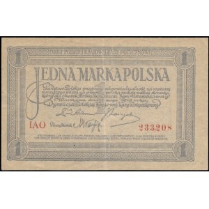 Poland. 1919 1 Marka Prefix IAO