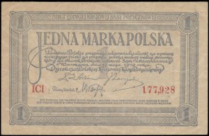Poland. 1919 1 Marka Prefix ICI