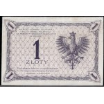 Poland. 1919 1 Zloty Prefix S.28