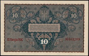 Poland. 1919 10 Marek II Serja BK