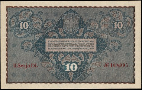 Poland. 1919 10 Marek II Serja DL