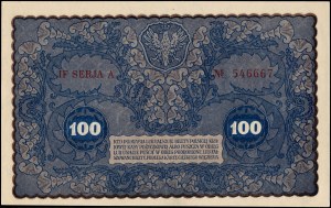 Poland. 1919 100 Marek IF SERJA A
