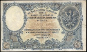 Poland. 1919 100 Zlotych Prefix SB