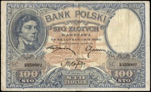 Poland. 1919 100 Zlotych Prefix SC