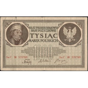 Poland. 1919 1000 Marek 2x ser. C
