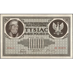 Poland. 1919 1000 Marek III Ser. G.