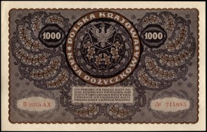 Poland. 1919 1000 Marek III Serja AX