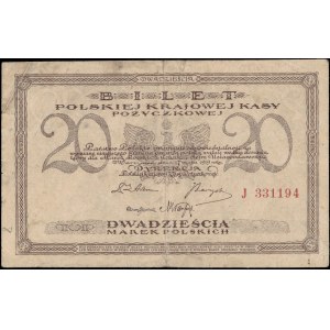 Poland. 1919 20 Marek Prefix J