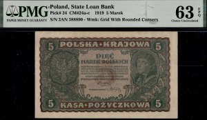 Poland. 1919 5 Marek II Serja AN