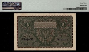Poland. 1919 5 Marek II Serja CK