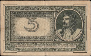 Poland. 1919 5 Marek Prefix C
